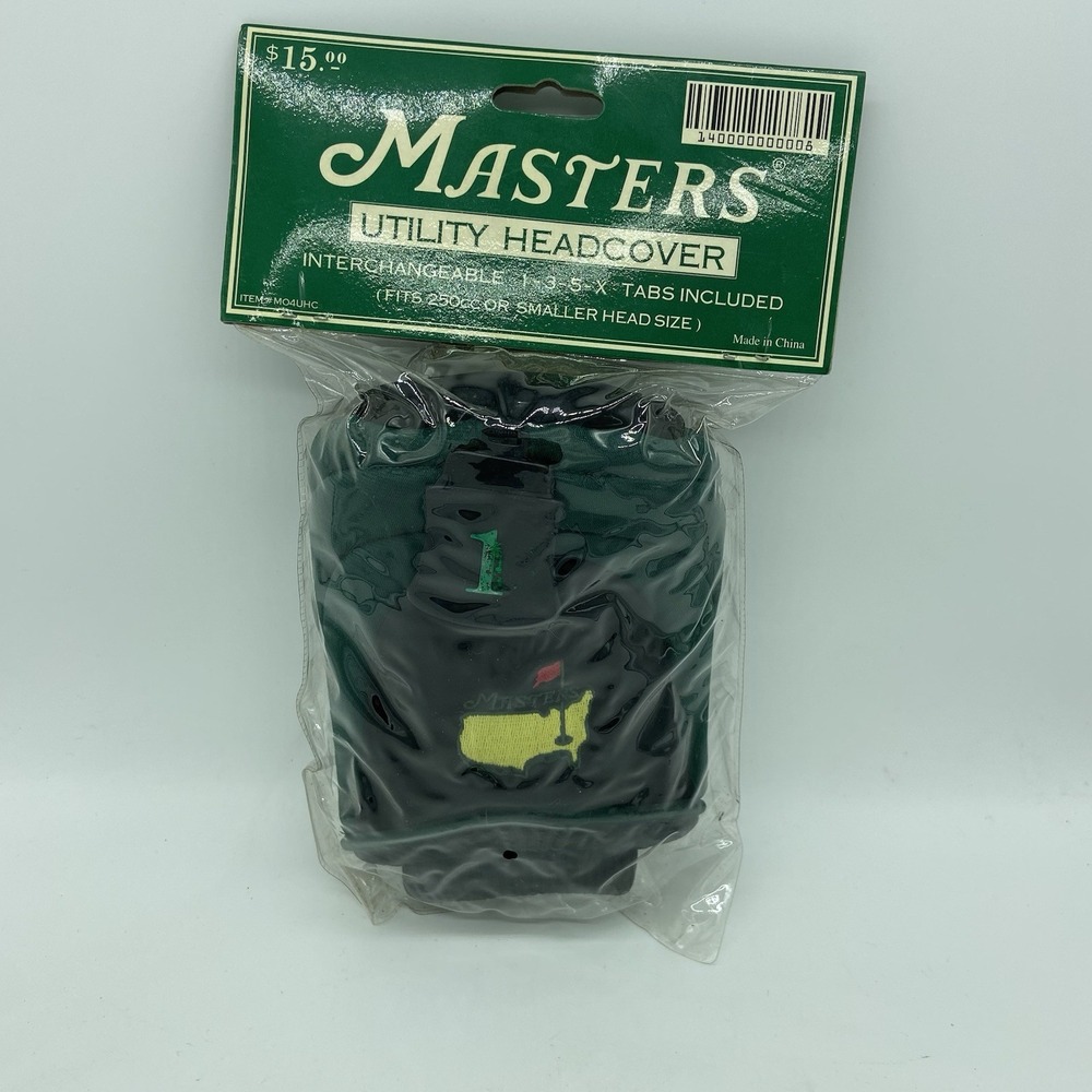 Masters Golf Utility Headcover  1-3-5-X‎ Club Tabs Augusta National Vintage New